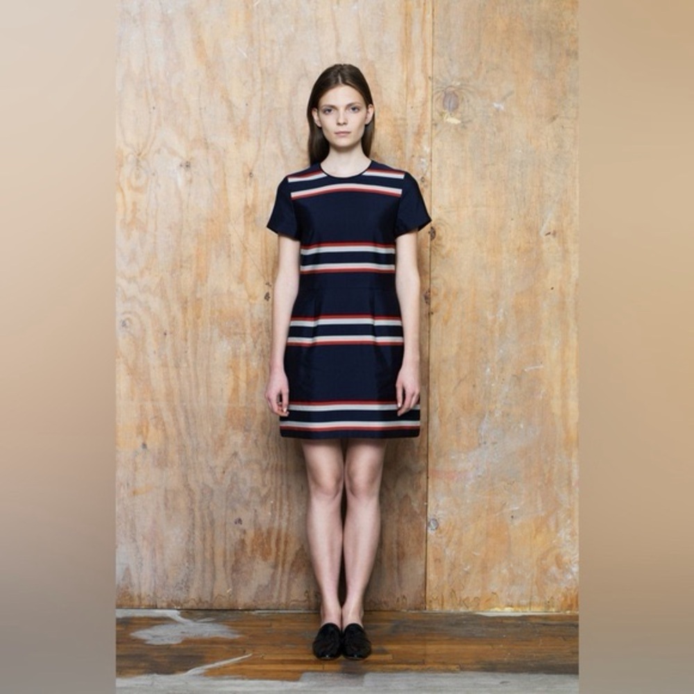 Sea New York Navy Striped Mini Dress